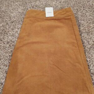 J Crew Corduroy Skirt size 12 Gold